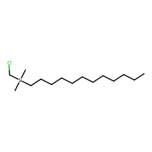 Silane, (chloromethyl)dodecyldimethyl- structure