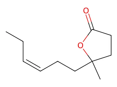 5-己-3-烯基-5-甲基氧杂环戊烷-2-酮 structure