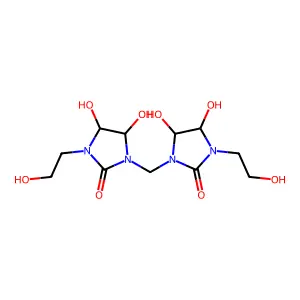 2-Imidazolidinone, 1,1'-methylenebis[4,5-dihydroxy-3-(2-hydroxyethyl)- structure