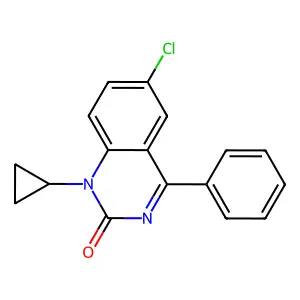 2(1H)-Quinazolinone, 6-chloro-1-cyclopropyl-4-phenyl- structure