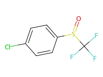 1-Chloro-4-(trifluoromethanesulfinyl)benzene structure