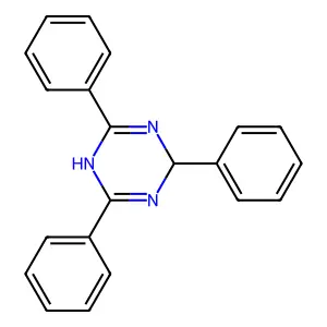 2,4,6-triphenyl-1,2-dihydro-1,3,5-triazine structure