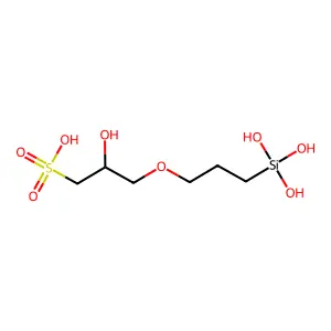 1-Propanesulfonic acid, 2-hydroxy-3-(3-(trihydroxysilyl)propoxy)- structure