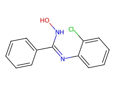 N-(2-chlorophenyl)-N'-hydroxybenzenecarboximidamide structure