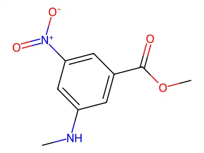 Methyl 3-(methylamino)-5-nitrobenzoate structure
