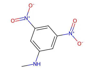 N-methyl-3,5-dinitroaniline structure