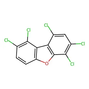 1,2,6,7,9-Pentachlorodibenzofuran structure