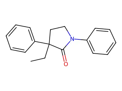 2-Pyrrolidinone, 1,3-diphenyl-3-ethyl- structure