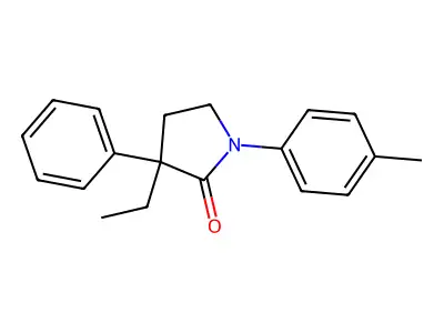 3-Ethyl-1-(4-methylphenyl)-3-phenylpyrrolidin-2-one structure