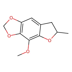 6,7-Dihydro-4-methoxy-6-methylfuro(2,3-f)-1,3-benzodioxole structure