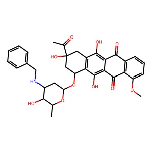 N-Benzyldaunomycin structure