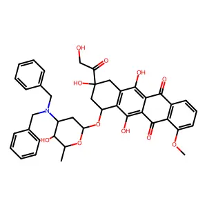 N,N-Dibenzyladriamycin structure