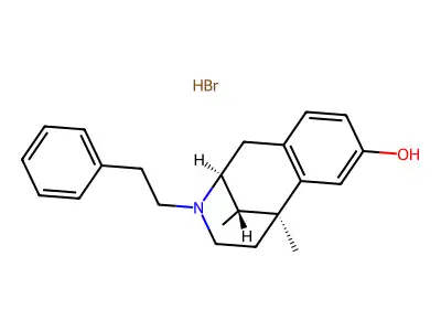 Phenazocine hydrobromide, (+)- structure