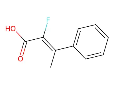 2-Fluoro-3-phenylbut-2-enoic acid structure