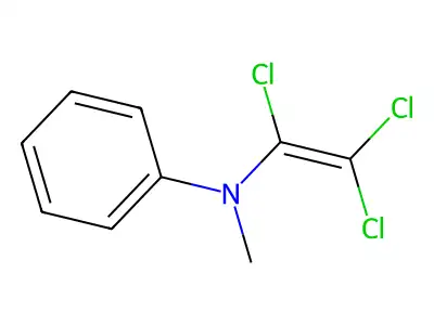 Benzenamine, N-methyl-N-(trichloroethenyl)- structure