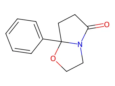 Pyrrolo(2,1-b)oxazol-5-one, 2,3,5,6,7,7a-hexahydro-7a-phenyl- structure