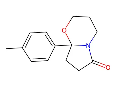 2H-Pyrrolo(2,1-b)(1,3)oxazin-6-one, 3,4,6,7,8,8a-hexahydro-8a-(p-tolyl)- structure