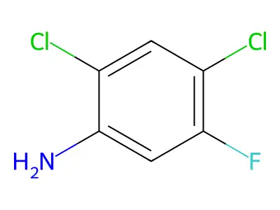 2,4-Dichloro-5-fluoroaniline structure