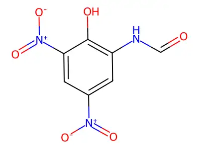 N-(2-Hydroxy-3,5-dinitro-phenyl)formamide structure