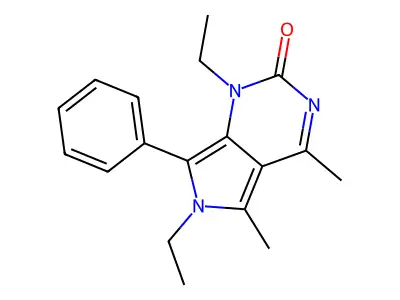 6H-Pyrrolo(3,4-d)pyrimidin-2(1H)-one, 1,6-diethyl-4,5-dimethyl-7-phenyl- structure