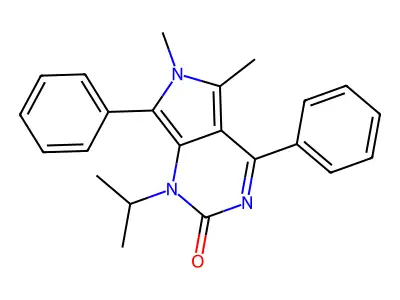 6H-Pyrrolo(3,4-d)pyrimidin-2(1H)-one, 5,6-dimethyl-4,7-diphenyl-1-isopropyl- structure