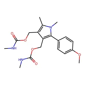 [5-(4-methoxyphenyl)-1,2-dimethyl-4-(methylcarbamoyloxymethy structure