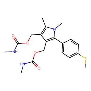 [1,2-dimethyl-4-(methylcarbamoyloxymethyl)-5-(4-methylsulfan structure