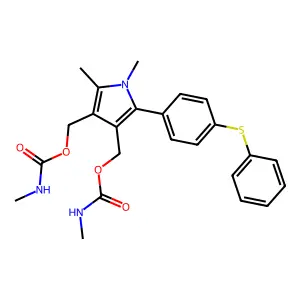 [1,2-dimethyl-4-(methylcarbamoyloxymethyl)-5-(4-phenylsulfan structure
