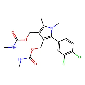 [5-(3,4-dichlorophenyl)-1,2-dimethyl-4-(methylcarbamoyloxyme structure