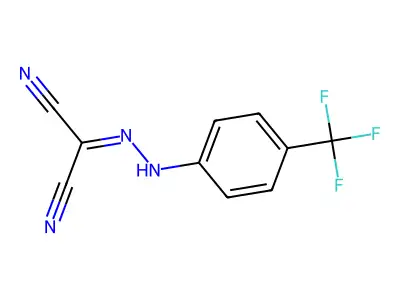 2-(2-[4-(Trifluoromethyl)phenyl]hydrazono)malononitrile structure