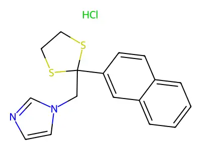 C34H32N4S4.2ClH.1/2H2O structure