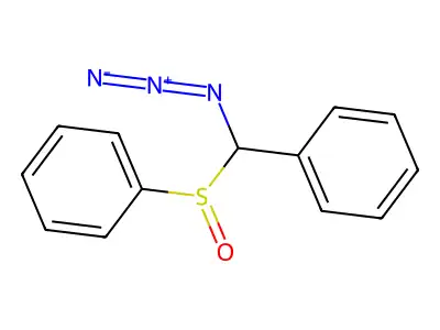 [Azido(benzenesulfinyl)methyl]benzene structure