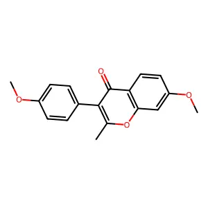 7-methoxy-3-(4-methoxyphenyl)-2-methyl-4H-chromen-4-one structure