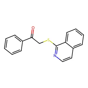 2-(Isoquinolin-1-ylsulfanyl)-1-phenylethan-1-one structure