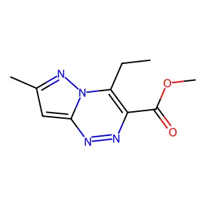 Methyl 4-ethyl-7-methylpyrazolo[5,1-c][1,2,4]triazine-3-carboxylate structure