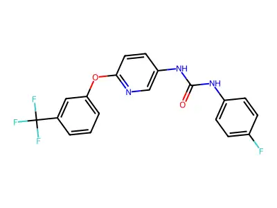 1-(4-Fluorophenyl)-3-[6-[3-(trifluoromethyl)phenoxy]-3-pyridyl]urea structure