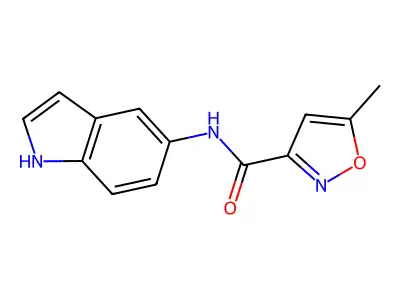 N-(1H-indol-5-yl)-5-methyl-1,2-oxazole-3-carboxamide structure