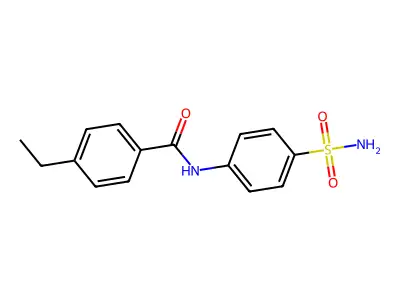 4-ethyl-N-(4-sulfamoylphenyl)benzamide structure