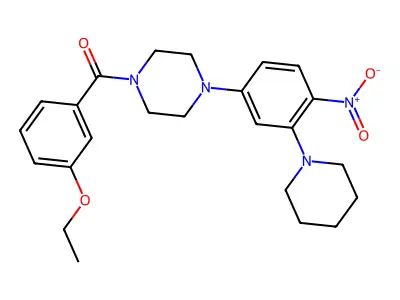 (3-Ethoxyphenyl)-[4-(4-nitro-3-piperidin-1-ylphenyl)piperazin-1-yl]methanone structure