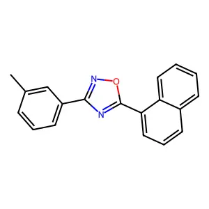 3-(3-Methylphenyl)-5-naphthalen-1-yl-1,2,4-oxadiazole structure