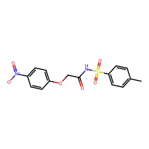 2-(4-nitrophenoxy)-N-tosylacetamide structure