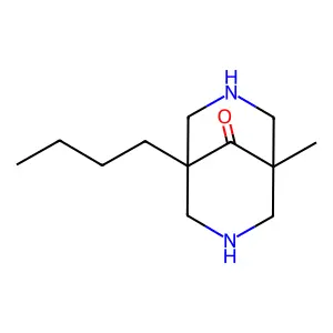 1-Butyl-5-methyl-3,7-diazabicyclo[3.3.1]nonan-9-one structure