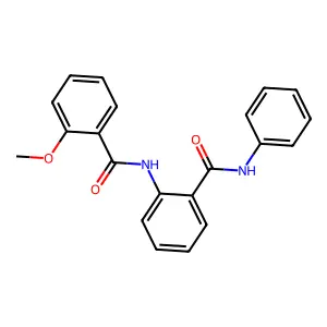 2-[(2-methoxybenzoyl)amino]-N-phenylbenzamide structure