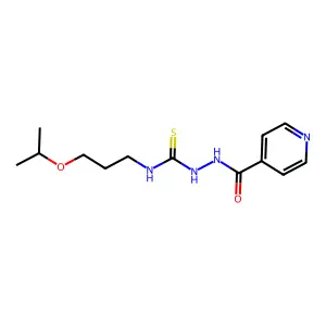 1-(3-Propan-2-yloxypropyl)-3-(pyridine-4-carbonylamino)thiourea structure