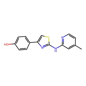 4-[2-(4-Methyl-pyridin-2-ylamino)-thiazol-4-yl]-phenol structure