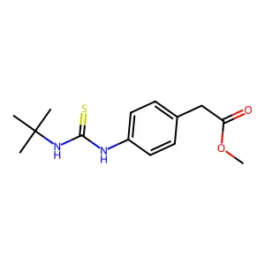 Methyl {4-[(tert-butylcarbamothioyl)amino]phenyl}acetate structure
