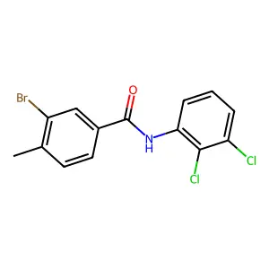 3-bromo-N-(2,3-dichlorophenyl)-4-methylbenzamide structure