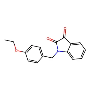 1-(4-ethoxybenzyl)-1H-indole-2,3-dione structure
