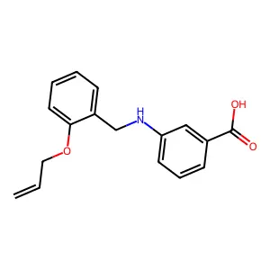 3-{[2-(Prop-2-en-1-yloxy)benzyl]amino}benzoic acid structure