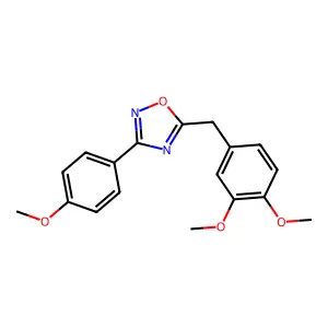 5-(3,4-Dimethoxybenzyl)-3-(4-methoxyphenyl)-1,2,4-oxadiazole structure